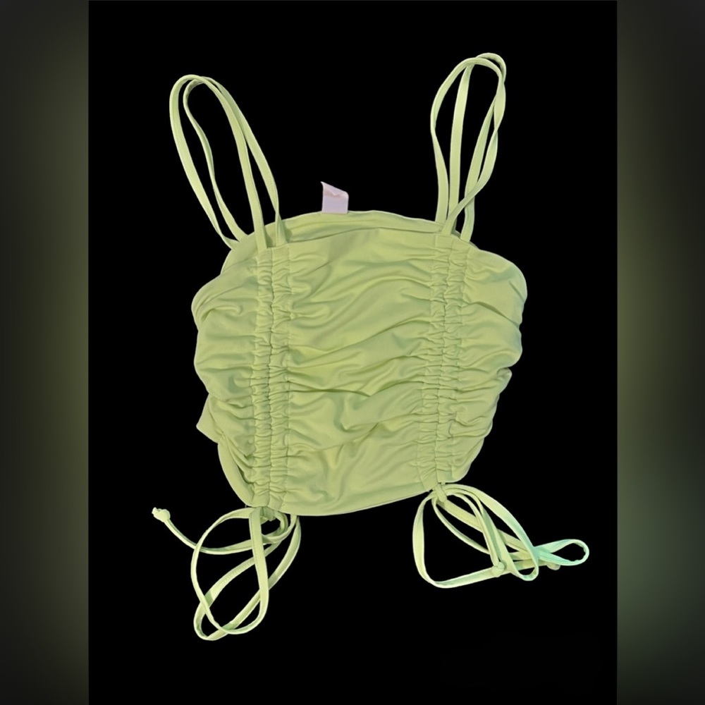Chartreuse swimsuit tank
